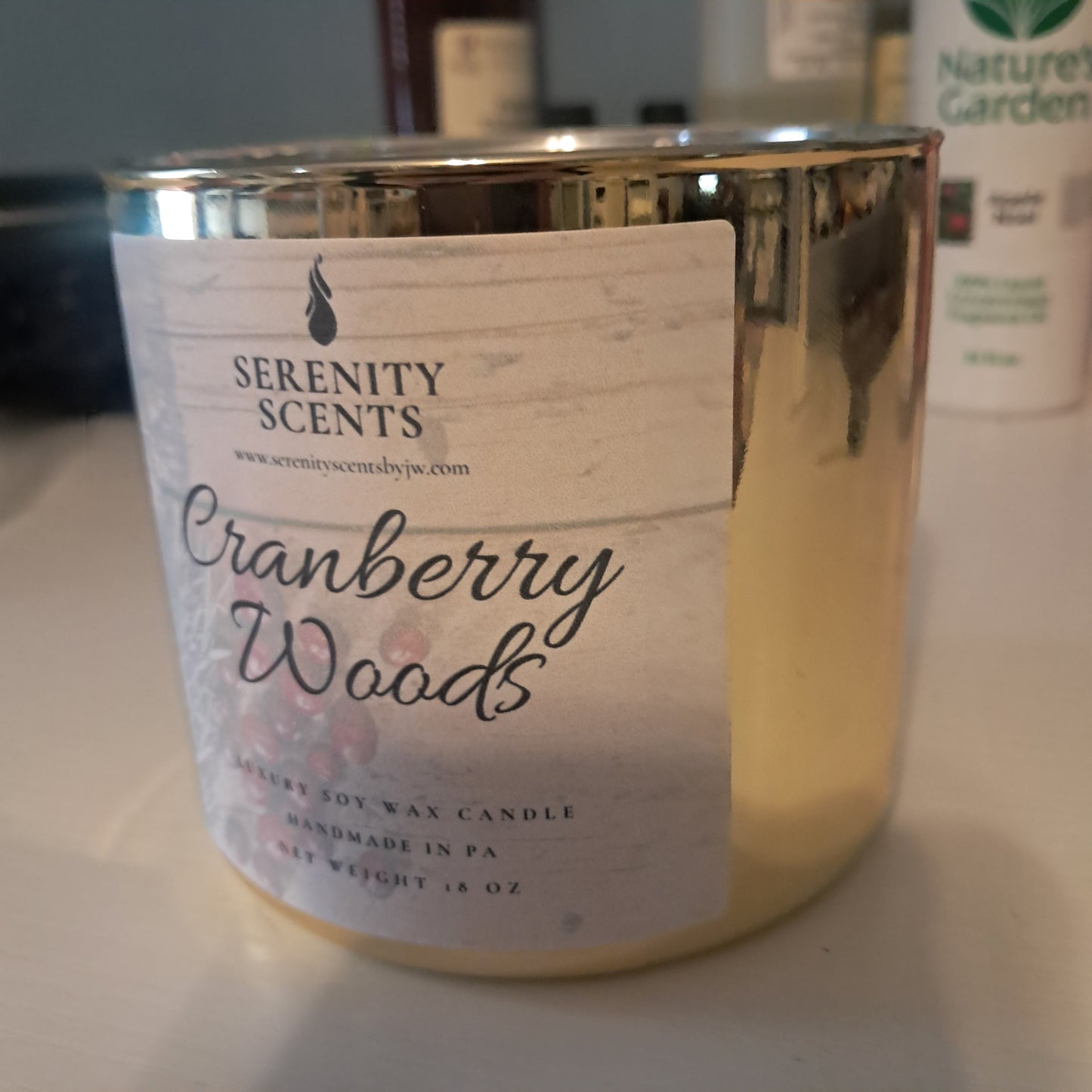 Gold 3-Wick Candle. Soy Wax. Custom Made - 7-14 Day Lead time