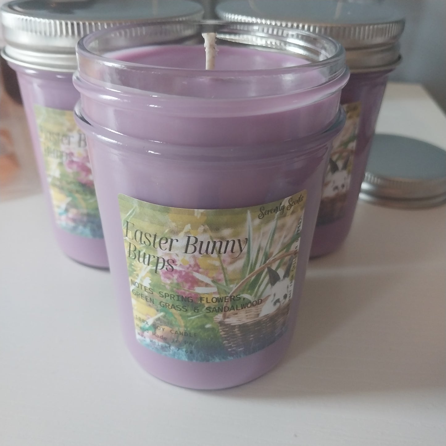 Jelly Jar Candle 7oz Net Wax Weight Made with Soy Wax