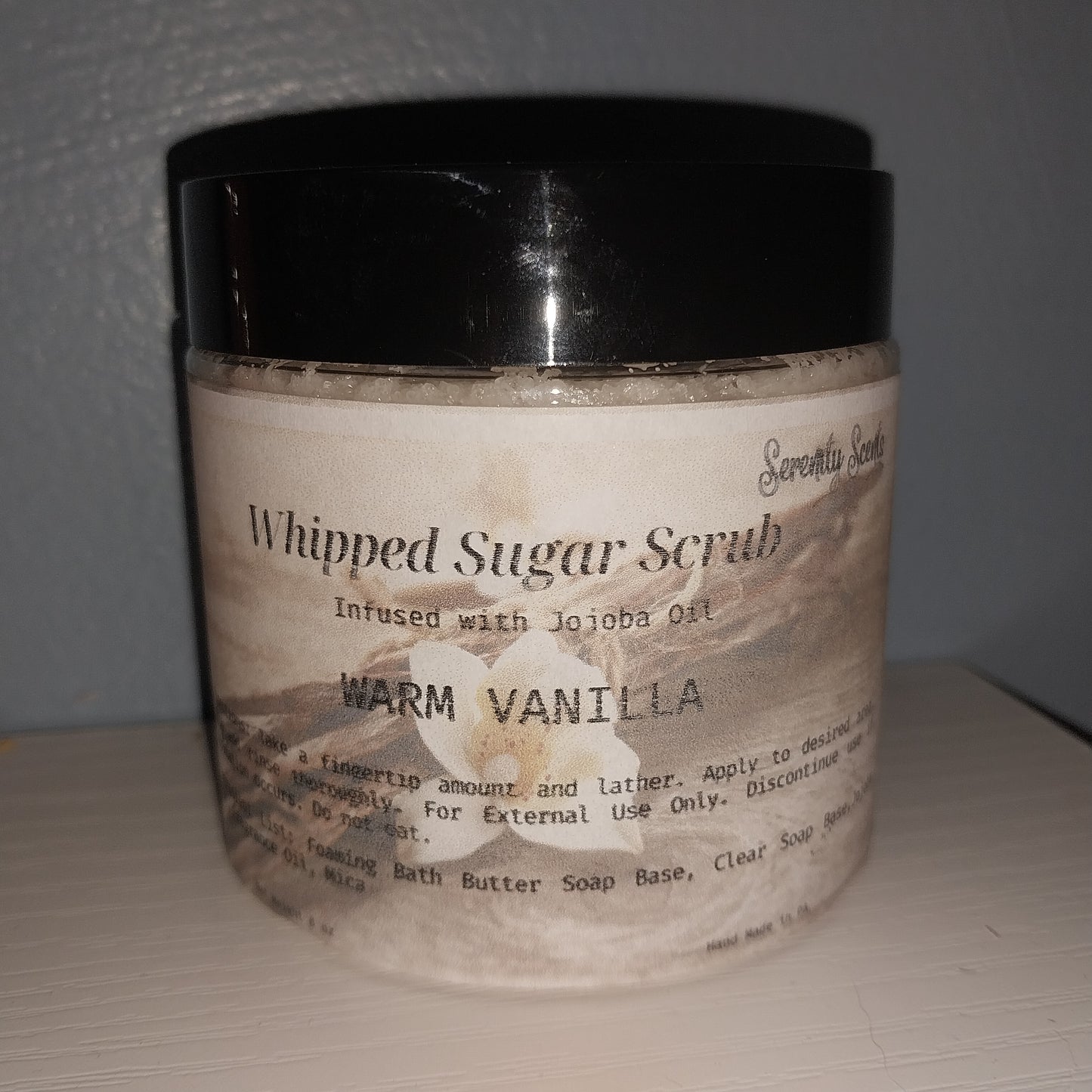 Whipped Sugar Scrub Infused with Jojoba Oil 8oz Jar