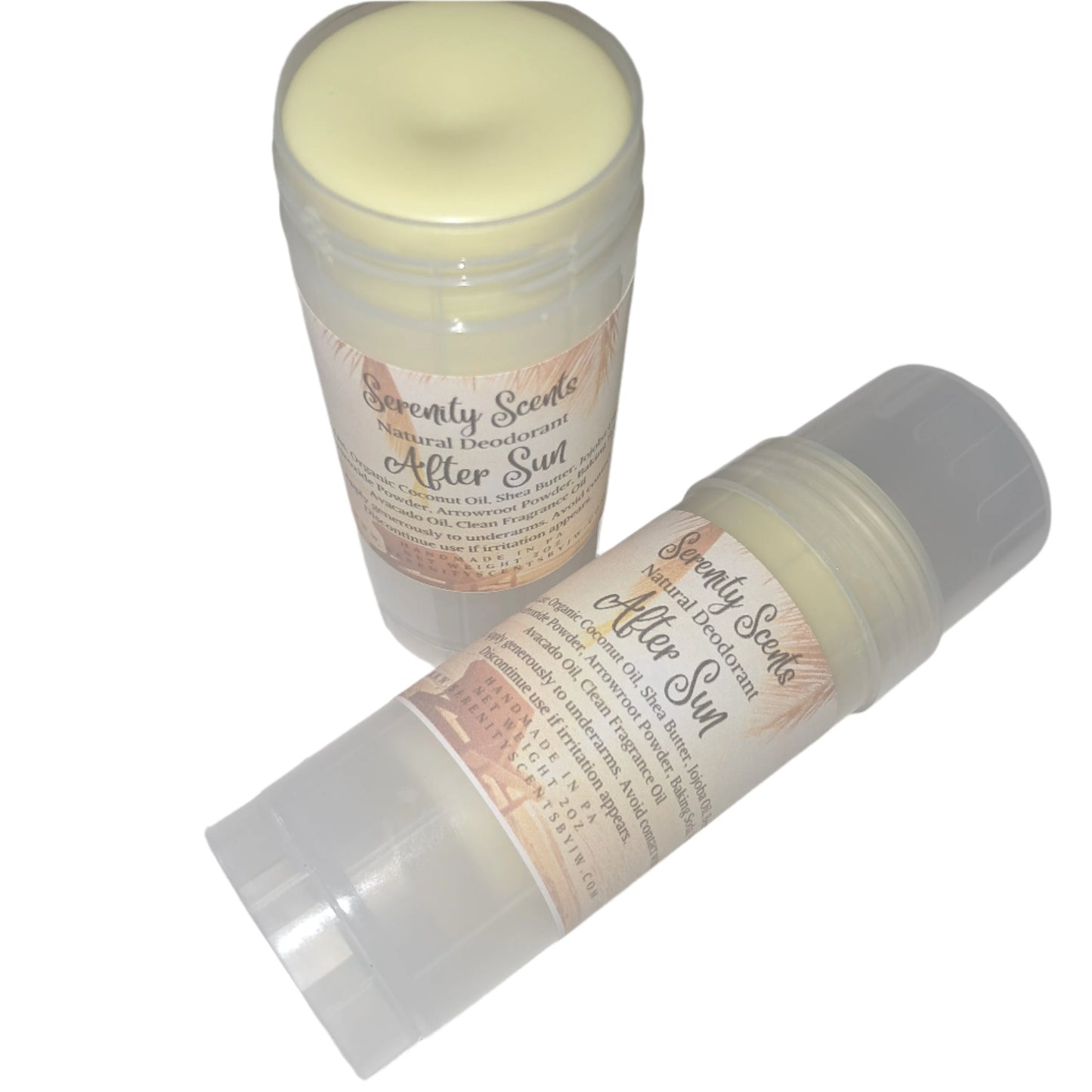 All Natural Deodorant - Aluminum Free - 2oz Twist Tube