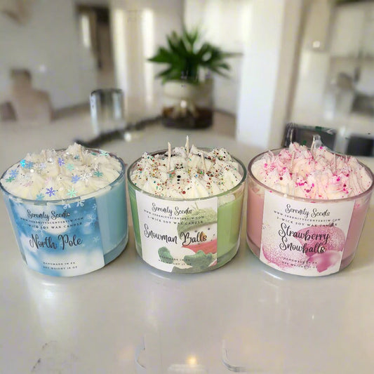 3-Wick Soy Wax Candles (made custom to order, 2 week lead time)