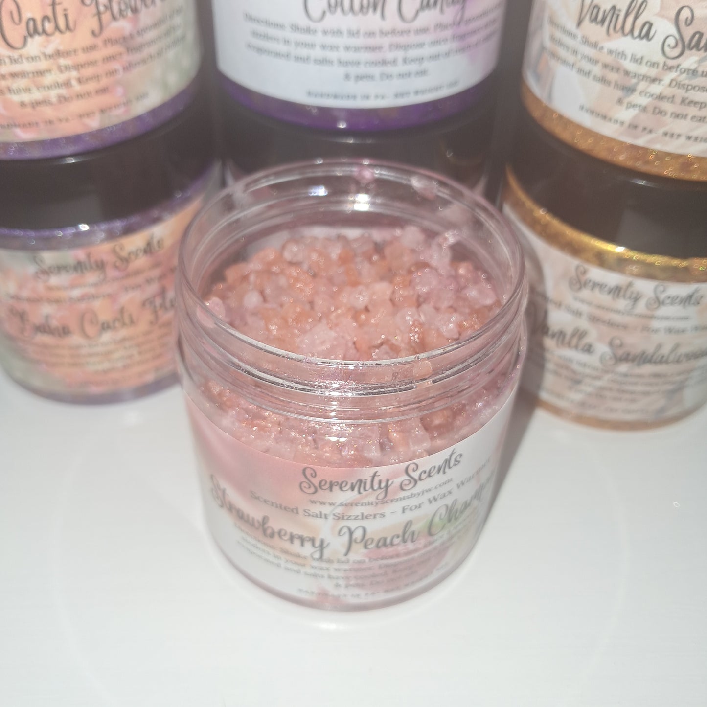 Scented Salt Sizzlers. Aroma Crystals for Wax Warmer. Net Weight 5oz.