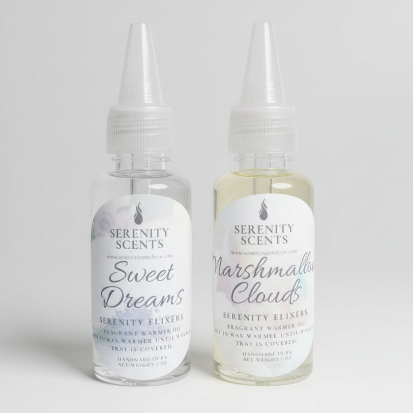 Serenity Elixers. Highly Scented Wax Warmer Oil. Net Weight 1oz.