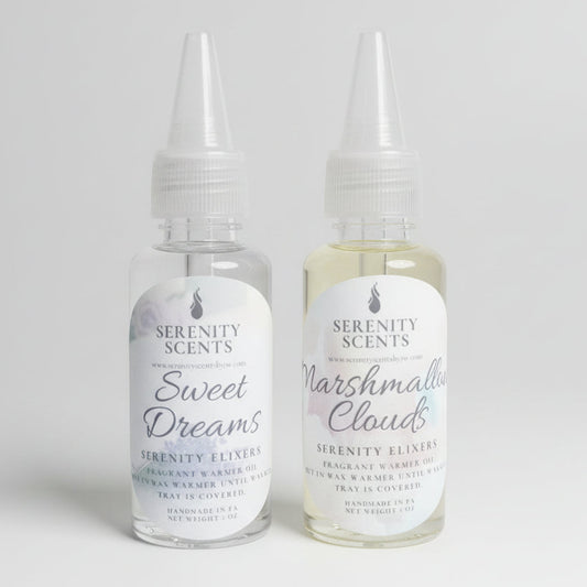 Serenity Elixers. Highly Scented Wax Warmer Oil. Net Weight 1oz.