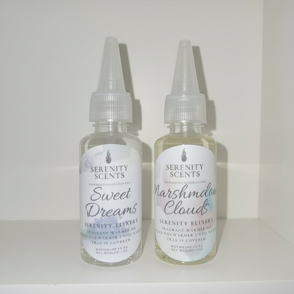 Serenity Elixers. Highly Scented Wax Warmer Oil. Net Weight 1oz.