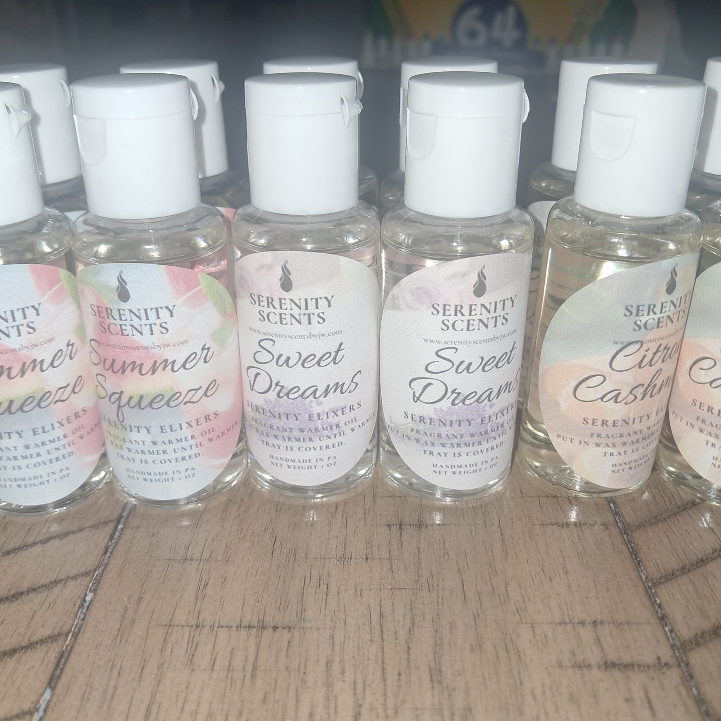 Serenity Elixers. Highly Scented Wax Warmer Oil. Net Weight 1oz.