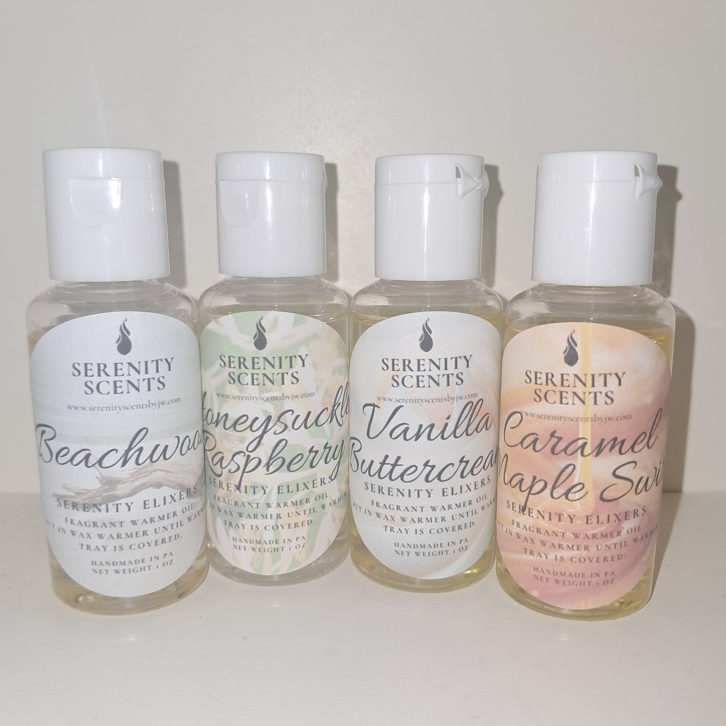 Serenity Elixers. Highly Scented Wax Warmer Oil. Net Weight 1oz.