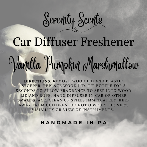 Scented Skull Car Air Freshener Diffuser